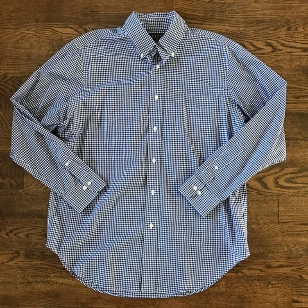 Ralph Lauren Navy Check Dress Shirt